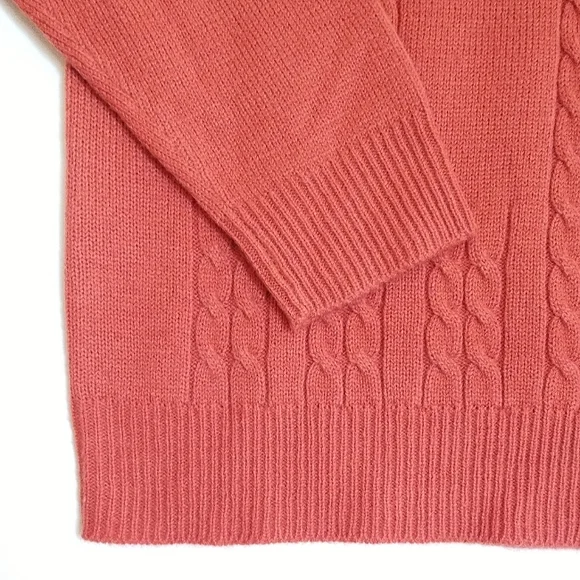 Vintage 90's Grandma Embroidered Cottagecore Turtle Neck Sweater Size M - Picture 6 of 10